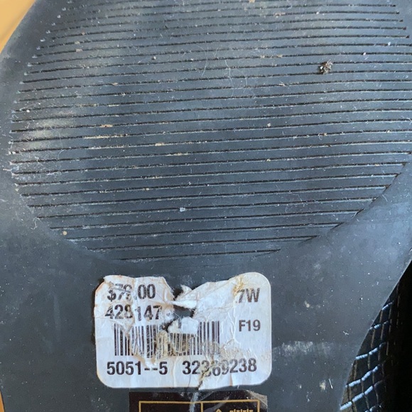 Black faux snake skin boots - Picture 2 of 5